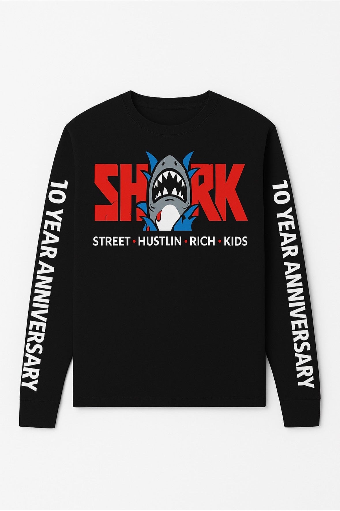 SHRK 10 year anniversary long sleeve shirt